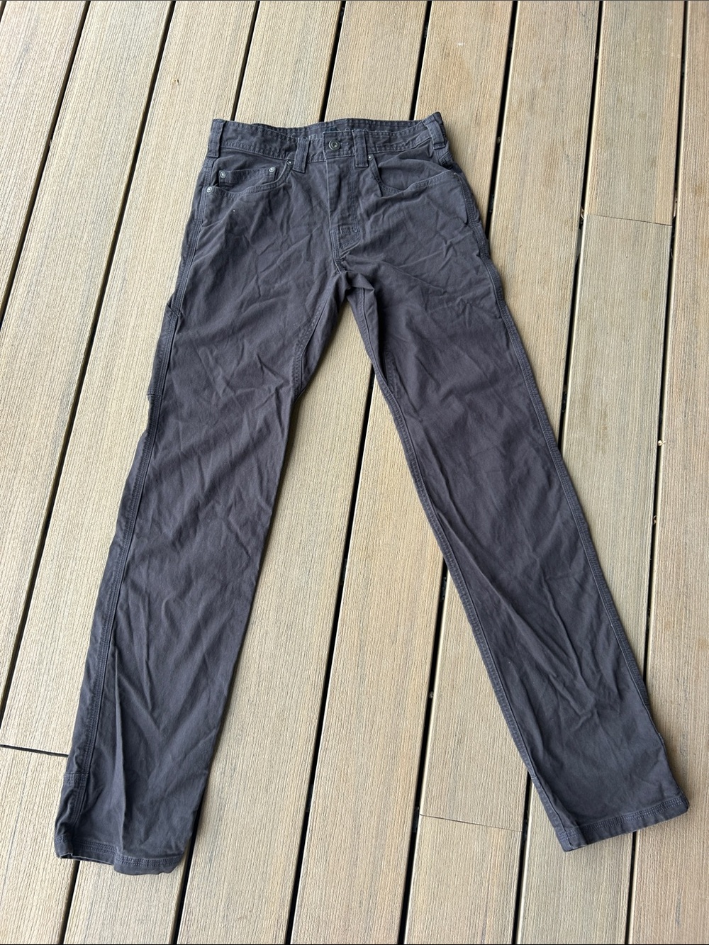 Prana Men’s organic cotton carpenter style pants size 28x34